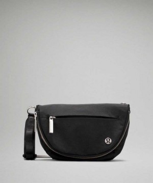 Lululemon All Night Micro Festival Zip Çantası Siyah | ZMSPDC-927