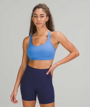 Lululemon All Powered Up Kadın Spor Sütyeni Mavi | CHIZUO-074