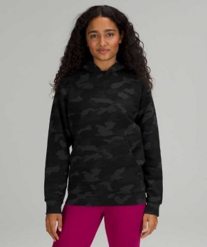 Lululemon All Yours French Terry Kadın Kapşonlu Camo Koyu | IBUJHN-570