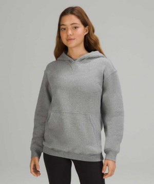 Lululemon All Yours French Terry Kadın Kapşonlu Gri | WQRTFY-153