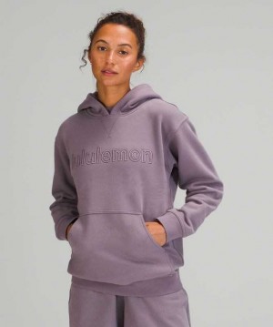 Lululemon All Yours Graphic Online Only Kadın Kapşonlu Lavanta | SNEOYL-109