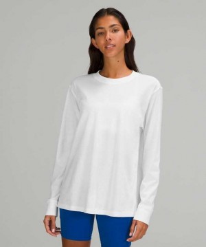Lululemon All Yours Long Sleeve Shirt Online Only Kadın Üstler Beyaz | HRDYKA-630