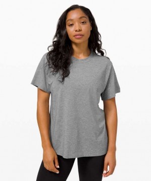 Lululemon All Yours Tee Kadın Üstler Gri | KNRTXW-312