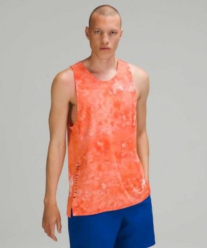 Lululemon Always Agile Spray Dye Erkek Üstler Beyaz Mercan | XRPBHD-813