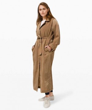 Lululemon Always Effortless Trench Kadın Mont Frontier | ZOKVNF-524
