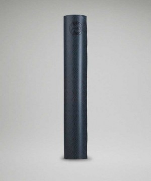 Lululemon Arise Mat 5mm Made with FSC-Certified Rubber Yoga Paspasları Baskılı Lacivert Mavi | LIUZWD-312