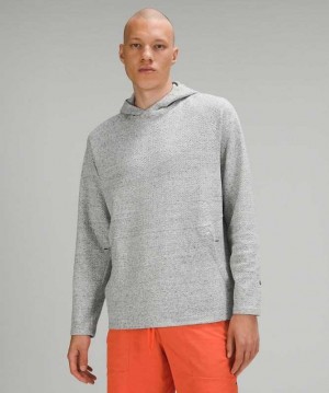 Lululemon At Ease Erkek Kapşonlu Açık Gri Siyah | AWXMGF-021
