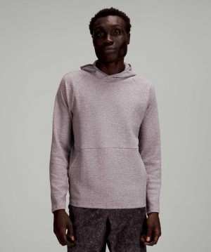 Lululemon At Ease Erkek Kapşonlu Heathered Lunar Rock | UCRIOQ-136