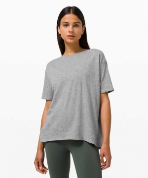 Lululemon Back In Action Sleeve Kadın Üstler Gri | CTXUJM-150
