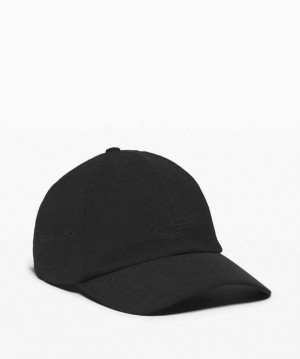 Lululemon Baller Soft Embroidery Şapkalar Siyah | KGTNOZ-015