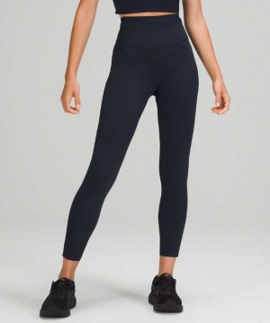 Lululemon Base Pace High-Rise Running Tight 25" Kadın Tayt Lacivert | BFQESH-543