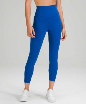 Lululemon Base Pace High-Rise Running Tight 25" Kadın Tayt Mavi | NKGSIT-201