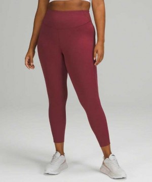 Lululemon Base Pace High-Rise Running Tight 25" Kadın Tayt Mulled Wine | ZTEADK-961
