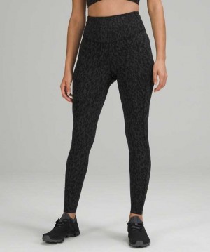 Lululemon Base Pace High-Rise Tight 28" Kadın Tayt Leopar Camo Koyu | WAPJYD-528