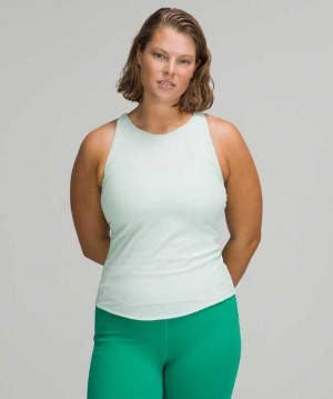 Lululemon Base Pace Ribbed Kadın Üstler Nane | XRCMDU-458