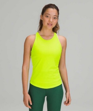 Lululemon Base Pace Ribbed Kadın Üstler Sarı | ENFIVT-019