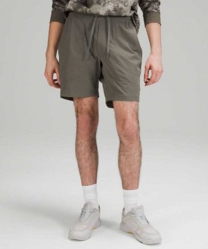 Lululemon Bowline 8" Earth Dye Erkek Şort Gri | NSLZUO-593