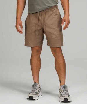 Lululemon Bowline 8" Earth Dye Erkek Şort Earth Color Oak | ONUIXD-581