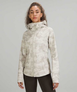 Lululemon Break a Trail Kadın Mont Camo Beyaz | KPRQLE-870
