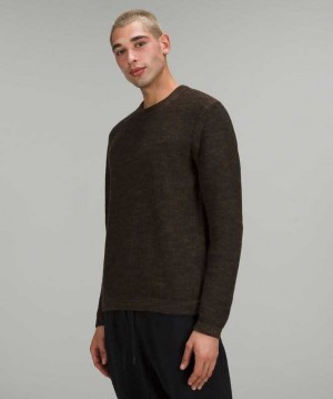 Lululemon Cascade Coast Crew Erkek Tişörtü Koyu Zeytin Yeşili Yeşil | MTFQXI-802