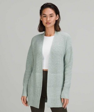 Lululemon Cashlu Sweater Wrap Kadın Süveter Gümüş Mavi | EPFZDA-973