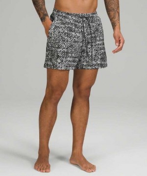 Lululemon Channel Cross 5" Erkek Mayo Fleur Motion Grid Multi | WCVHQZ-309