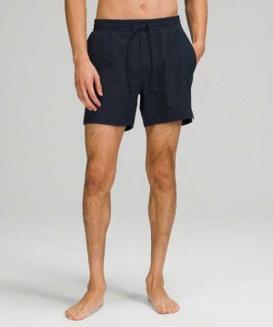 Lululemon Channel Cross 5" Erkek Mayo Lacivert | BYEIWN-029
