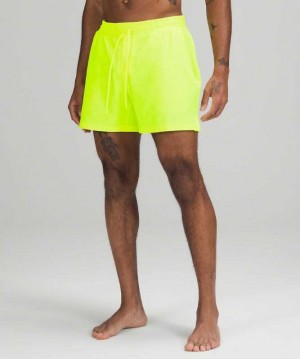 Lululemon Channel Cross 5" Erkek Mayo Sarı | PHQFKA-782
