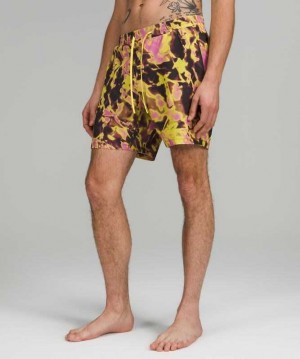 Lululemon Channel Cross 7" Erkek Mayo Intensity Soleil Multi | UGHWLJ-854