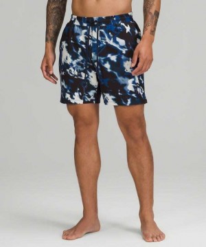 Lululemon Channel Cross 7" Erkek Mayo Lacivert | KYIHWN-274