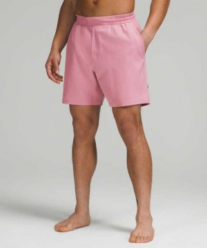 Lululemon Channel Cross 7" Erkek Mayo Pembe | WUQXTH-192