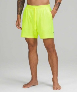 Lululemon Channel Cross 7" Erkek Mayo Sarı | XISDJT-083