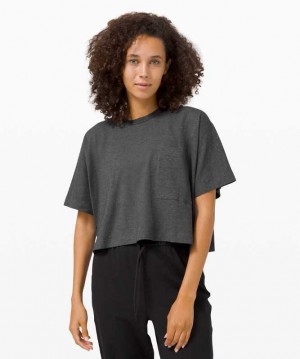 Lululemon Check the Box Sleeve Kadın Üstler Gri | TVCQNK-894