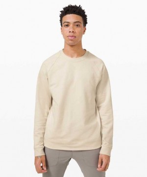 Lululemon City Sweat Crew Erkek Tişörtü Beyaz | TCSYUK-675