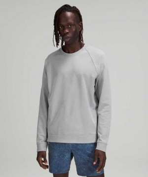 Lululemon City Sweat Crew Erkek Tişörtü Gri | JWUEVY-053