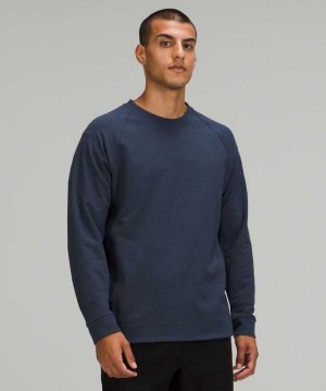 Lululemon City Sweat Crew Erkek Tişörtü Lacivert | IJURZY-841