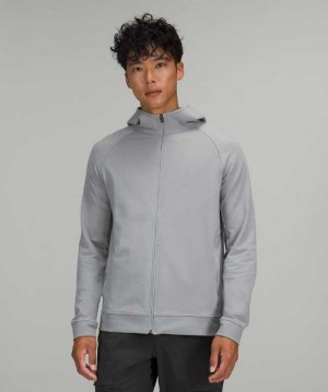 Lululemon City Sweat Full Zip Erkek Kapşonlu Gri | TNWUCG-019