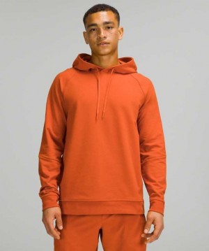 Lululemon City Sweat Pullover Erkek Kapşonlu Turuncu | MZDAHC-572