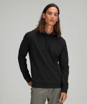 Lululemon City Sweat Pullover Erkek Kapşonlu Siyah | OPCIVD-741