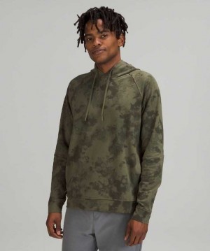 Lululemon City Sweat Pullover Erkek Kapşonlu Zeytin Yeşili | PKRHGQ-905