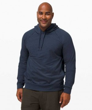 Lululemon City Sweat Pullover Erkek Kapşonlu Lacivert | UXWFAC-462