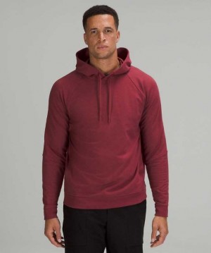 Lululemon City Sweat Pullover Erkek Kapşonlu Mulled Wine | UZLPDM-835