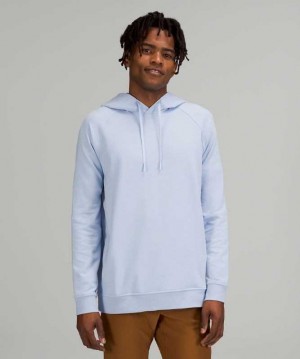 Lululemon City Sweat Pullover Erkek Kapşonlu Mavi | ZAKLUH-107