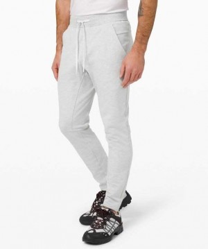 Lululemon City Sweat Slim-Fit Pant Erkek Pantolon Açık Gri | LQKVUH-056
