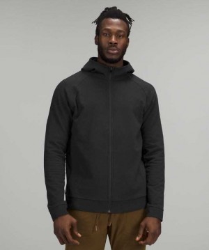 Lululemon City Sweat Zip French Terry Erkek Kapşonlu Siyah | NYMKBO-087