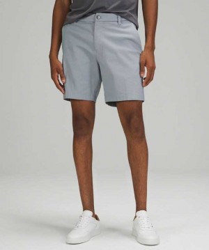 Lululemon Commission 7" Oxford Erkek Şort Beyaz | OCNTUG-713