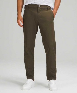 Lululemon Commission Classic-Fit Pant 28" Warpstreme Erkek Pantolon Koyu Zeytin Yeşili | YFDNUT-048