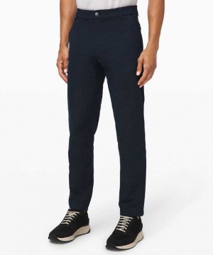 Lululemon Commission Classic-Fit Pant 28" Warpstreme Erkek Pantolon Lacivert | APKOMJ-465