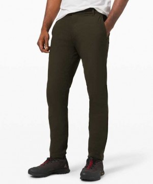 Lululemon Commission Classic-Fit Pant 30" Warpstreme Online Only Erkek Pantolon Koyu Zeytin Yeşili | YTMWIK-025