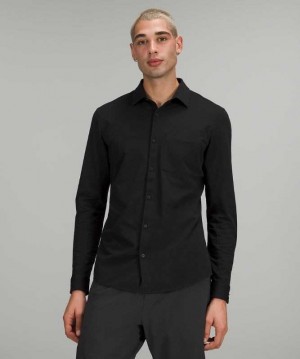 Lululemon Commission Long Sleeve Shirt Erkek Üstler Siyah | STPAKH-481